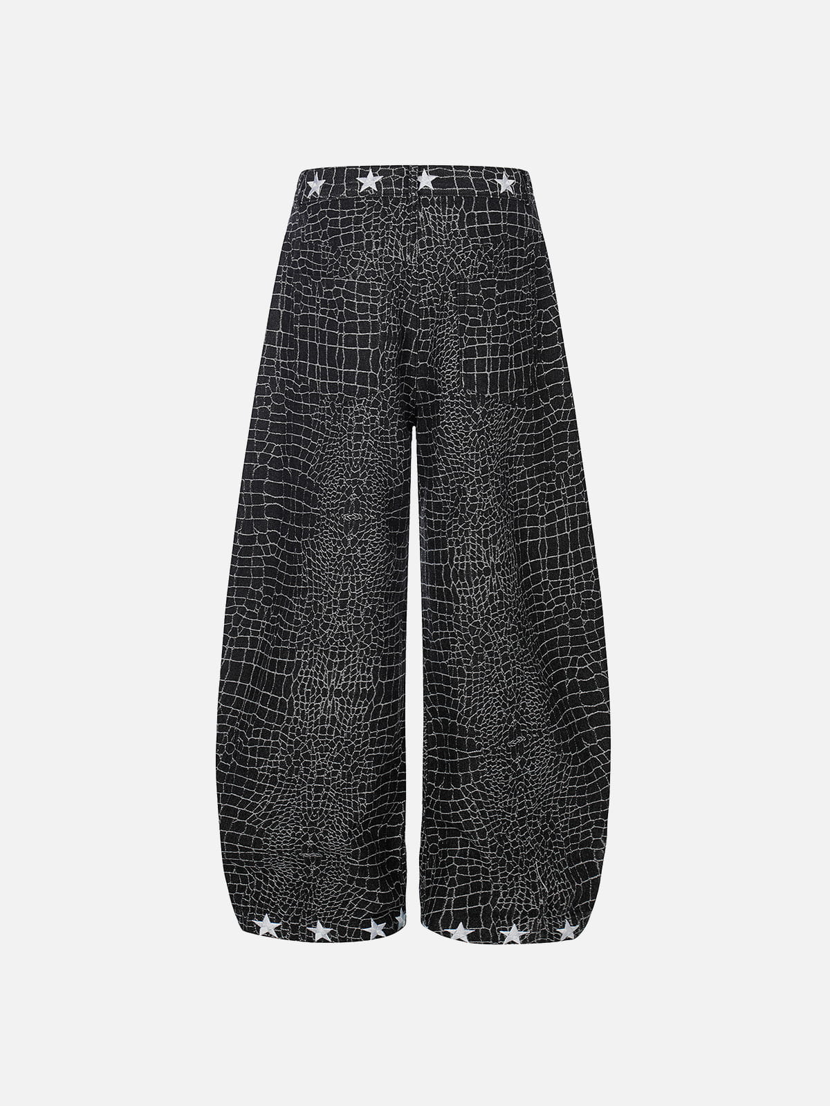Alternative view of Aelfric Eden Croc Pattern Baggy Barrel Jeans