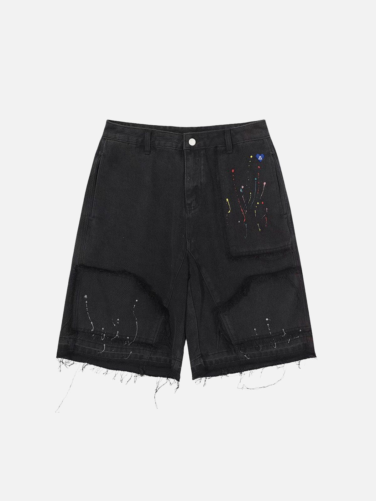 Aelfric Eden Reconstructed Paint Splatter Jorts