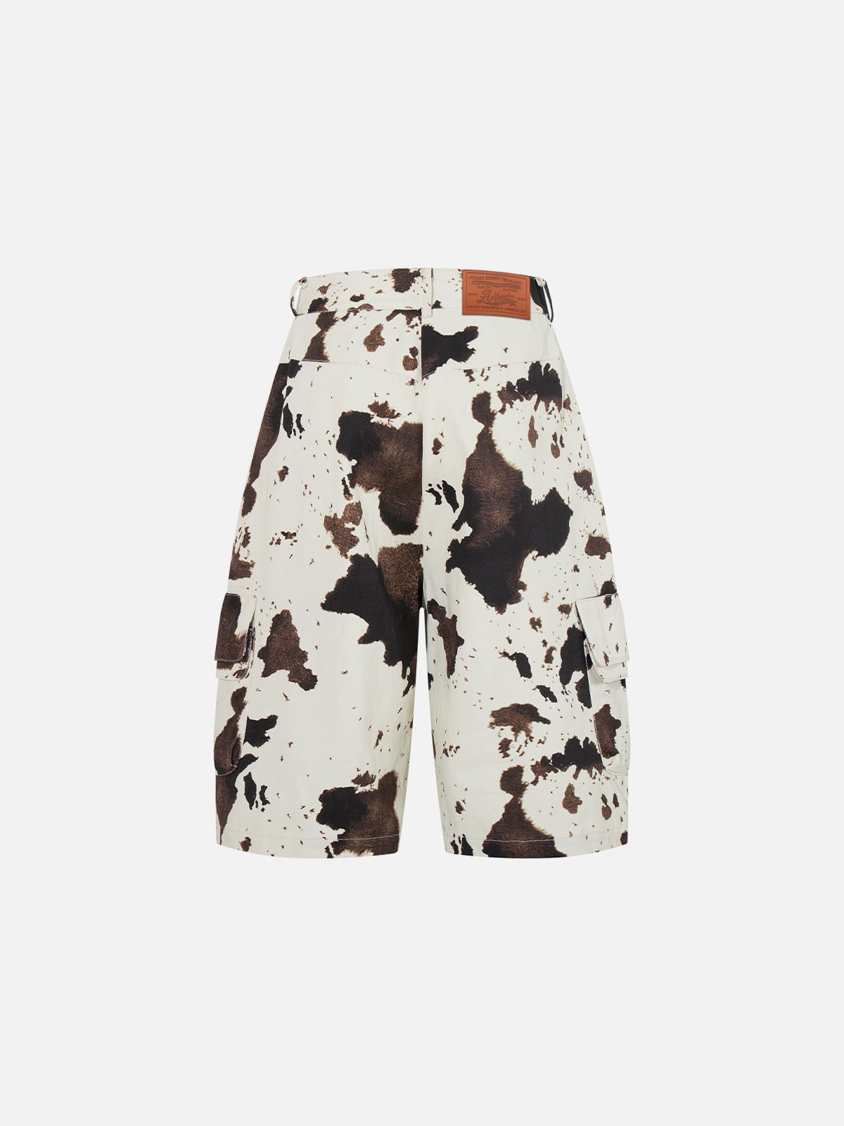 Alternative view of Aelfric Eden Cow Pattern Longline Jorts