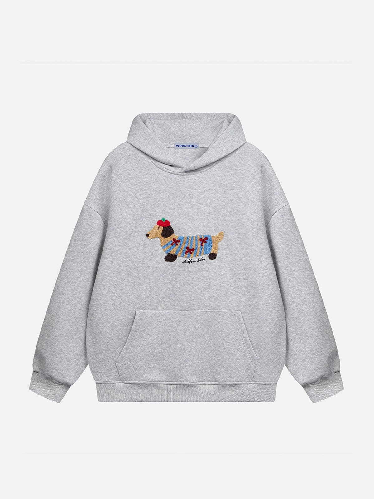 Alternative view of Aelfric Eden Cartoon Dachshund Hoodie