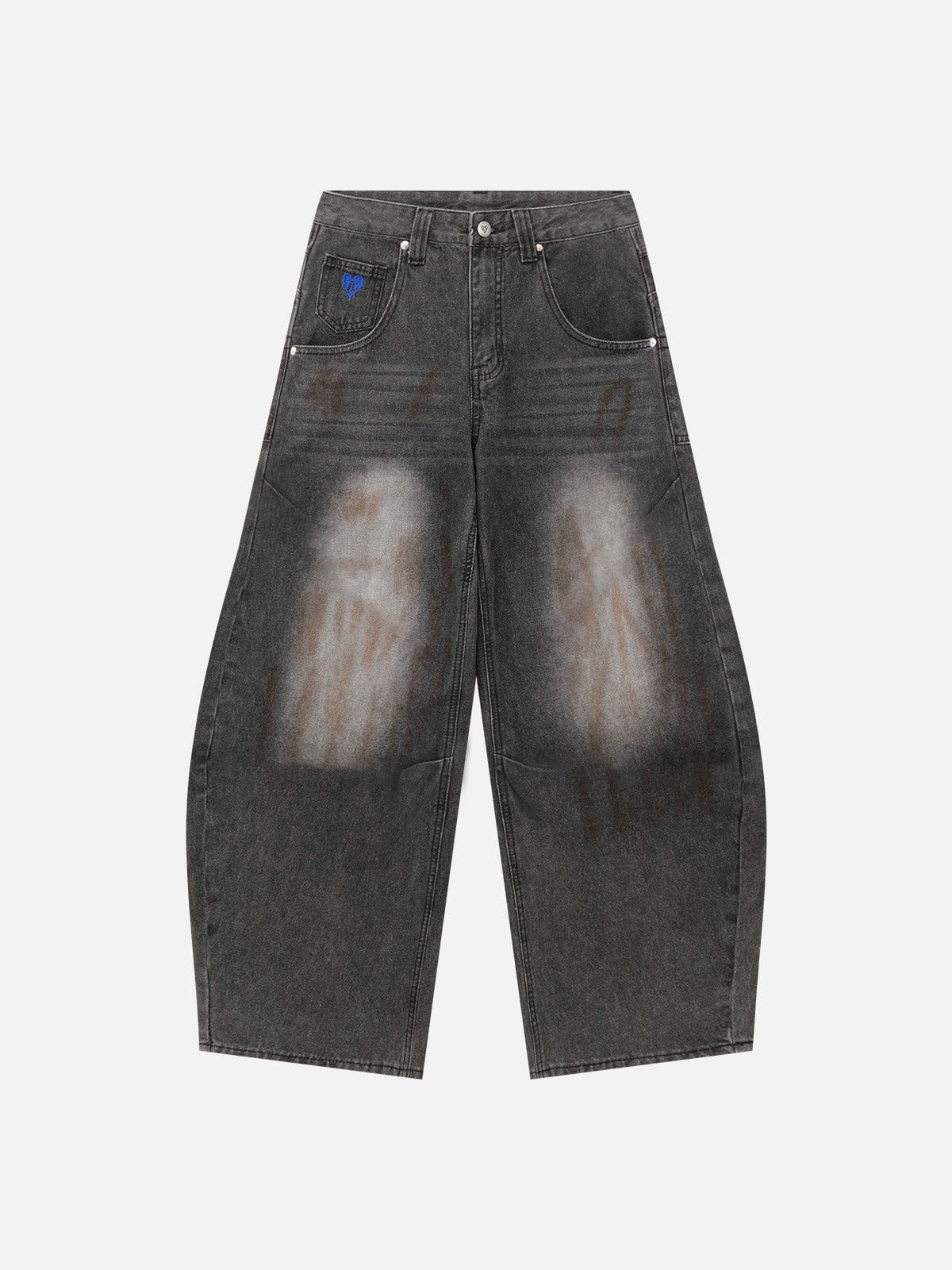 Alternative view of Aelfric Eden Dirty-Dyed Super Baggy Barrel Jeans