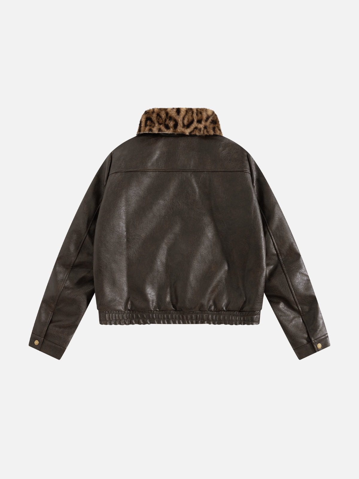 Alternative view of Aelfric Eden Leopard Collar Faux Leather Jacket