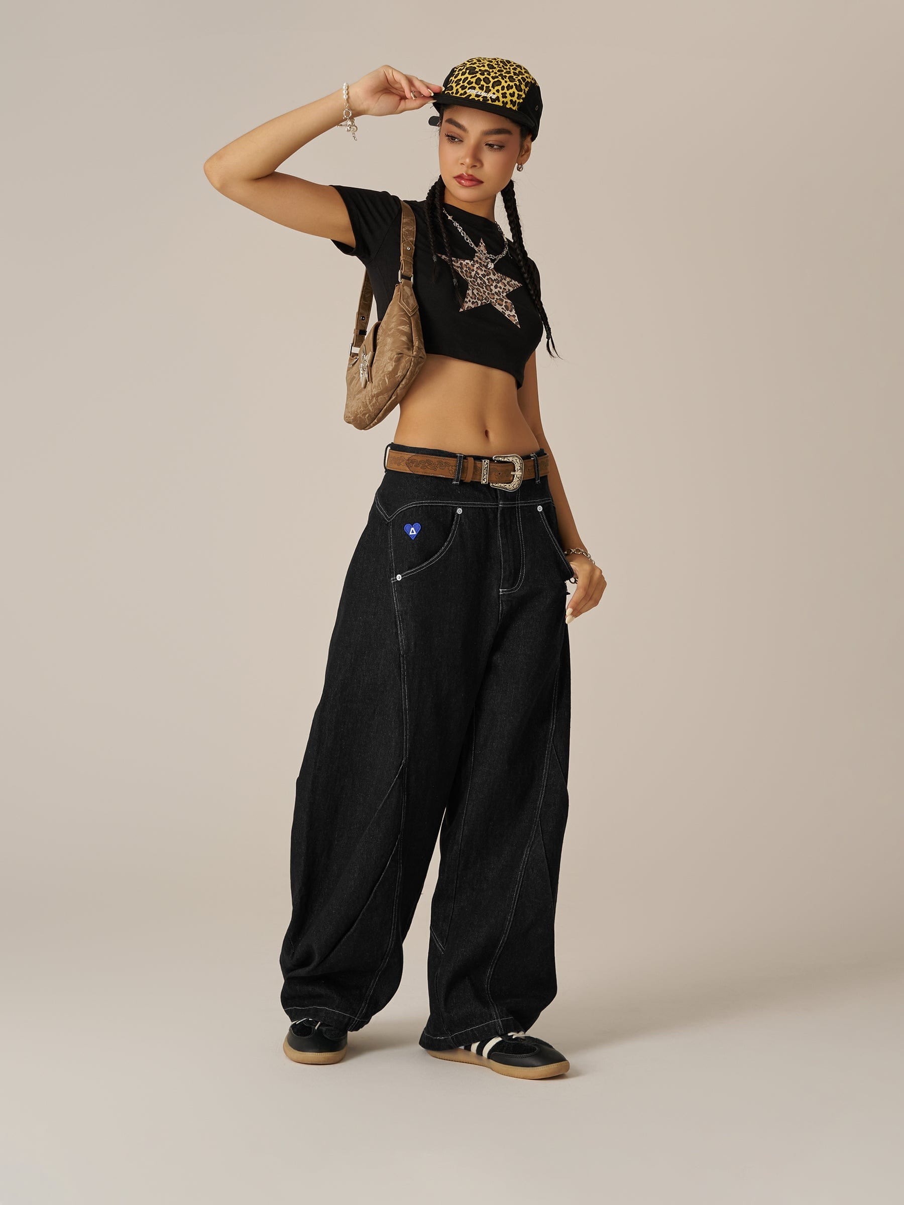 Alternative view of Aelfric Eden Wrinkle Baggy Barrel Jeans