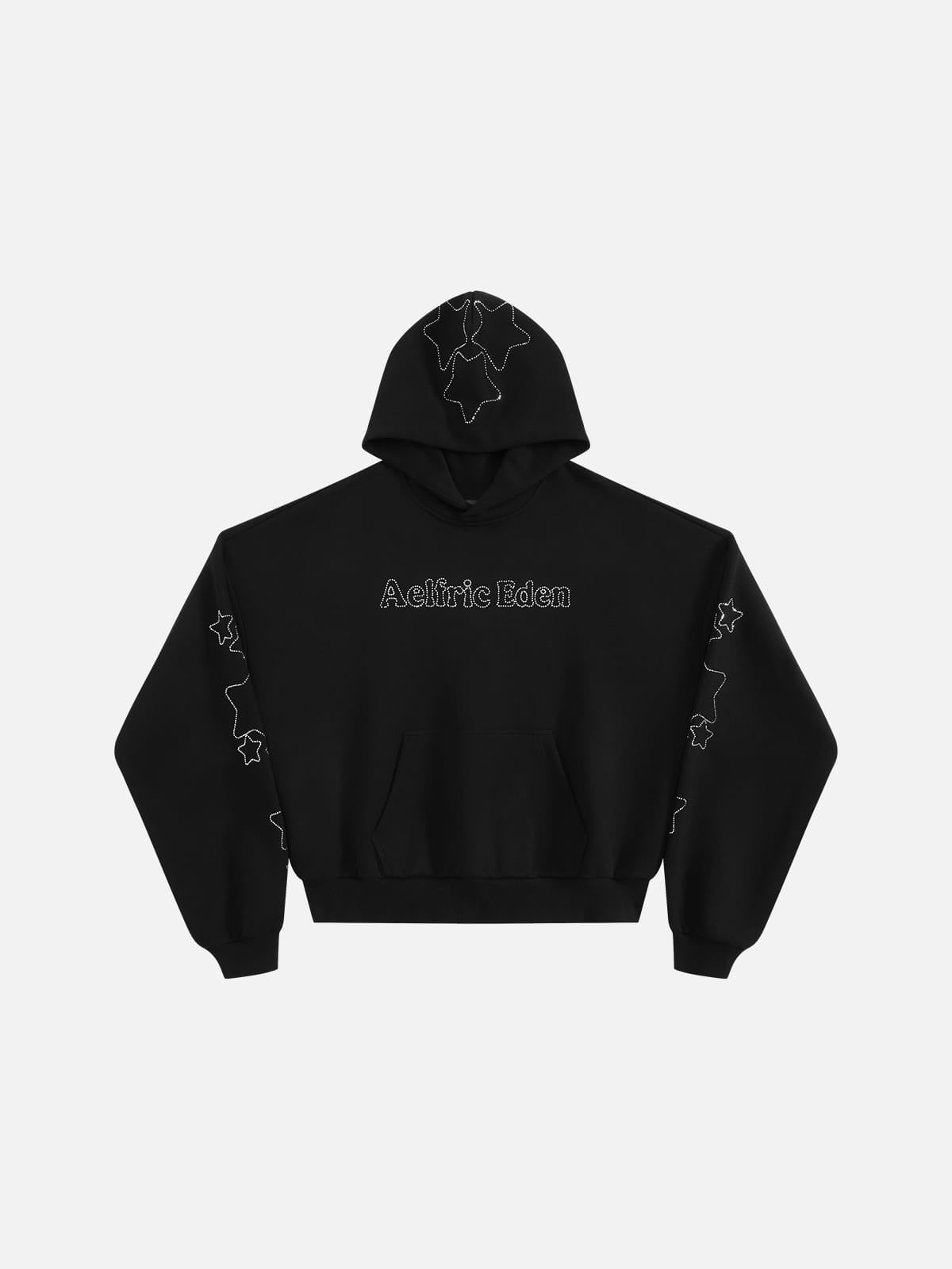 Aelfric Eden Boxy Rhinestone Star Pullover Hoodie