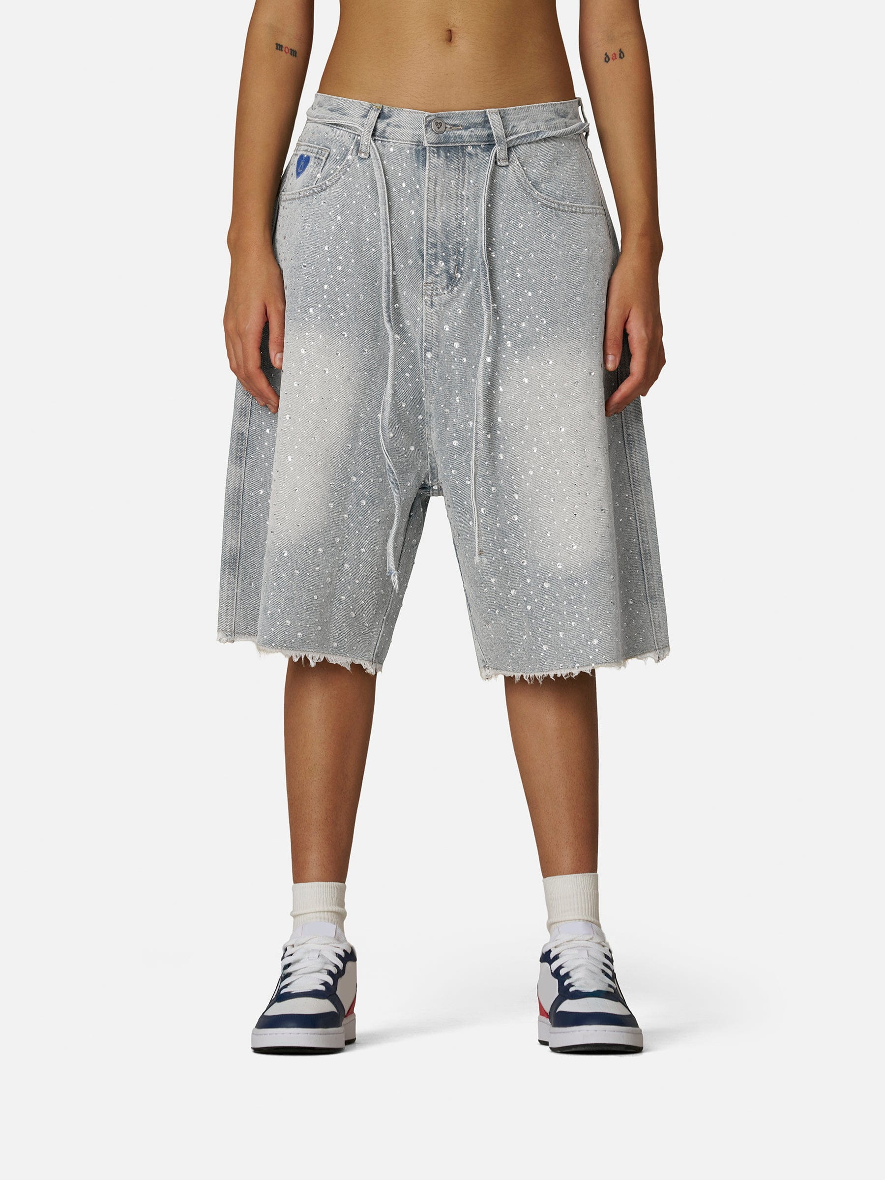 Alternative view of Aelfric Eden Rhinestone Jorts