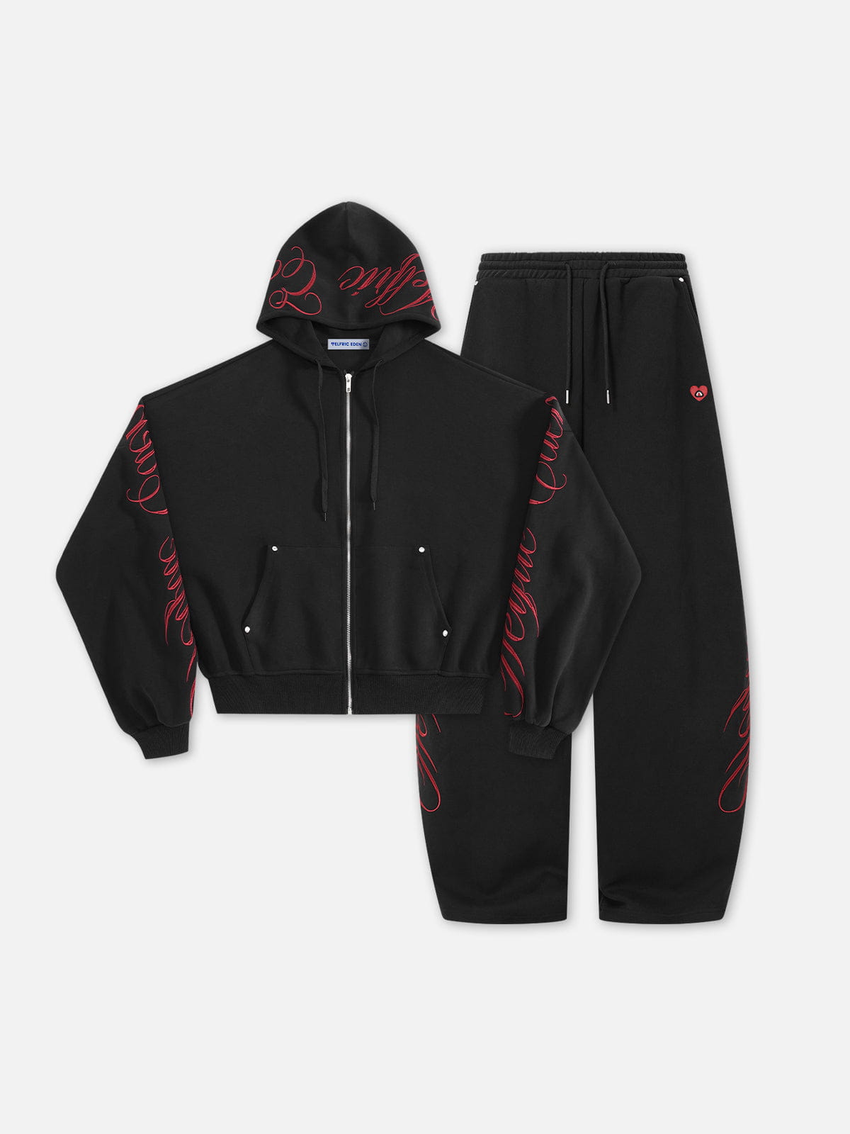 Aelfric Eden Boxy Embroidery Hoodie Sets