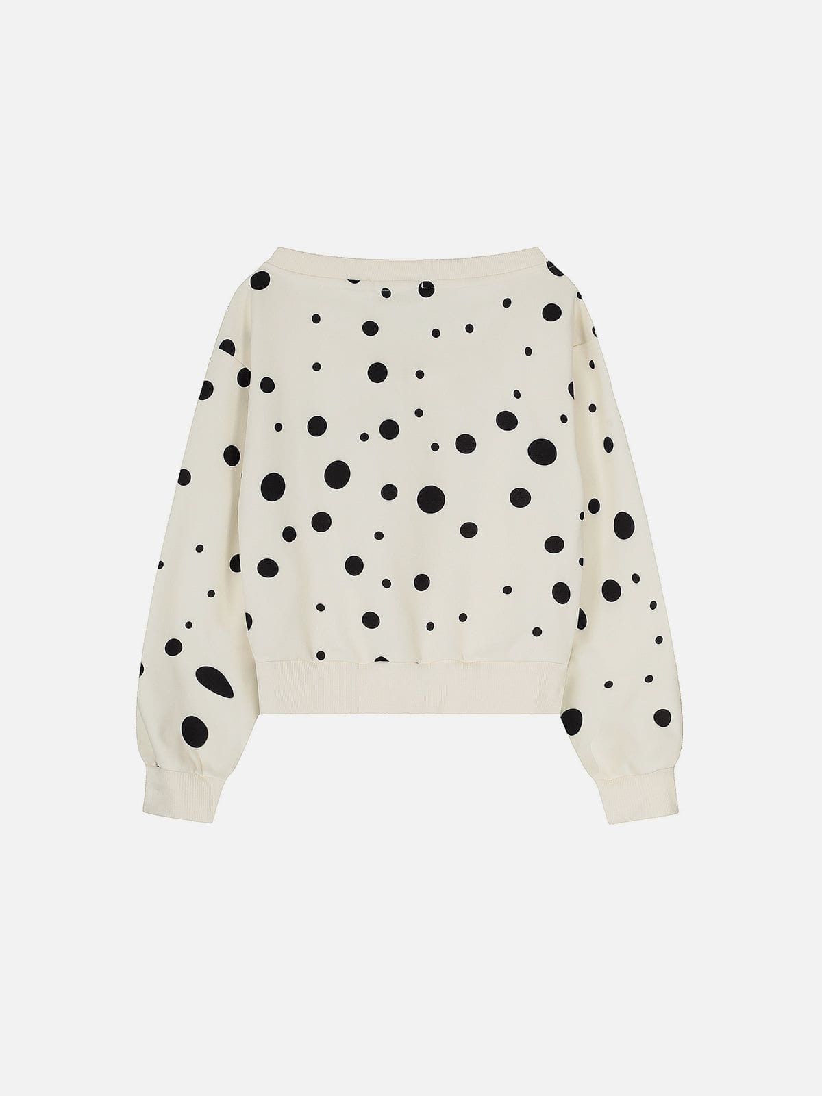Alternative view of Aelfric Eden Polka Dot Off-The-Shoulder Zip Up Sweatshirt