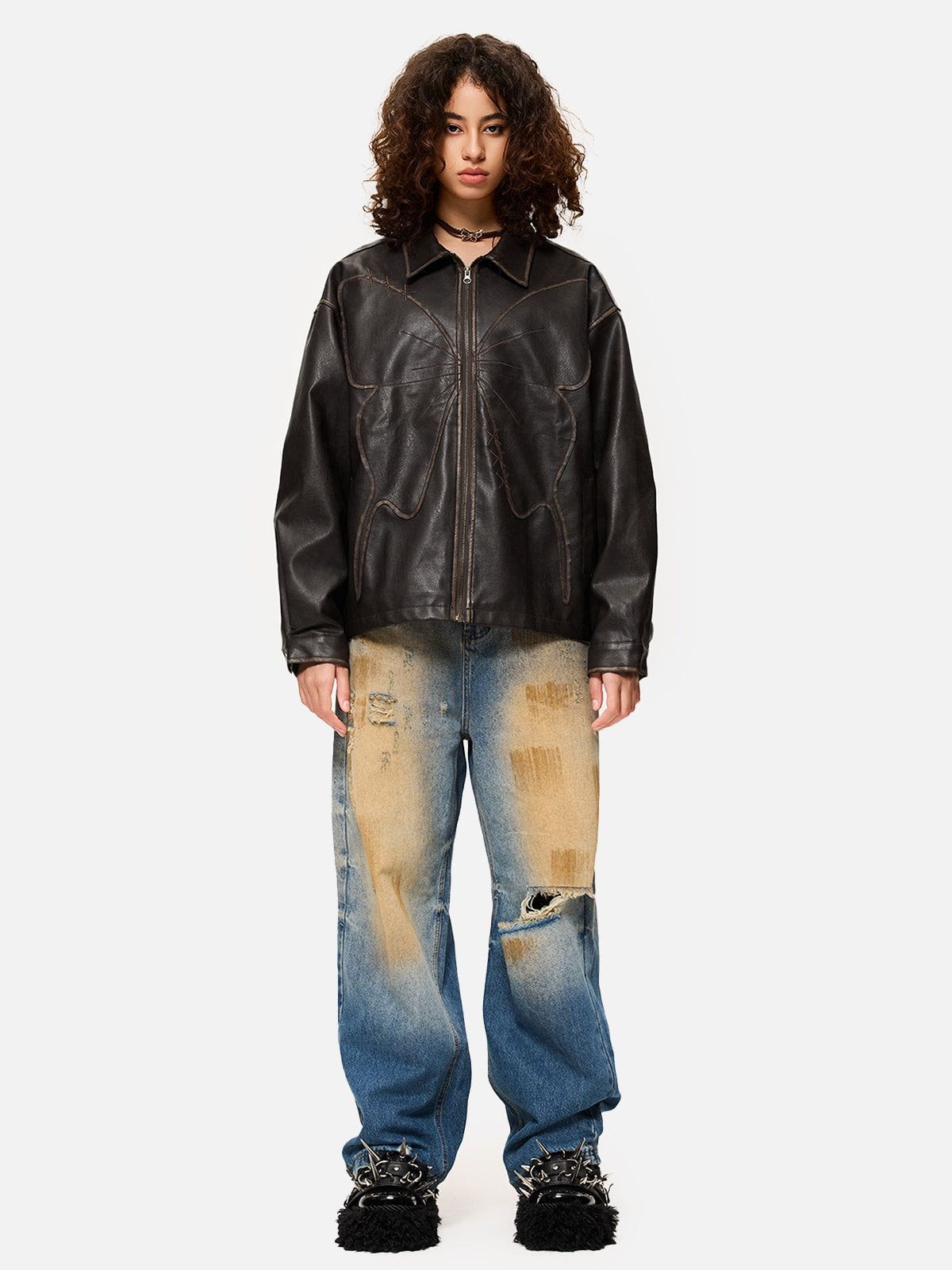 Alternative view of Aelfric Eden Butterfly Faux Leather Jacket