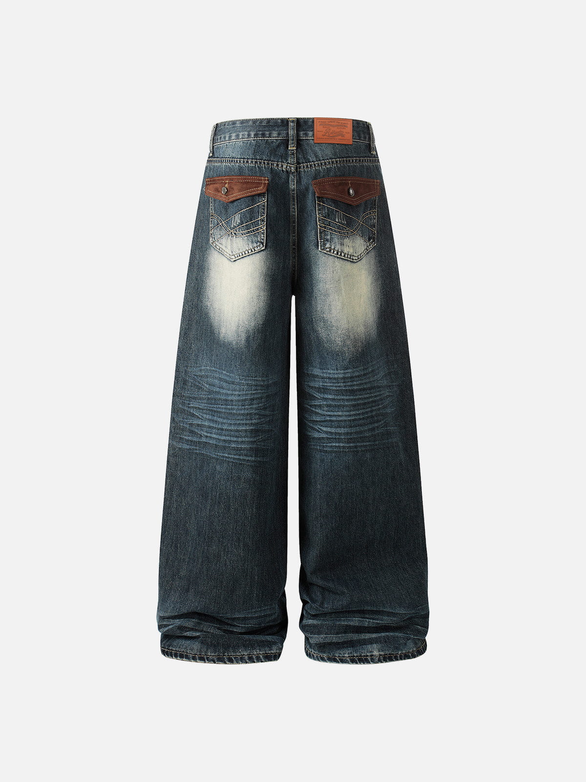 Alternative view of Aelfric Eden Washed Flap Pocket Baggy Jeans