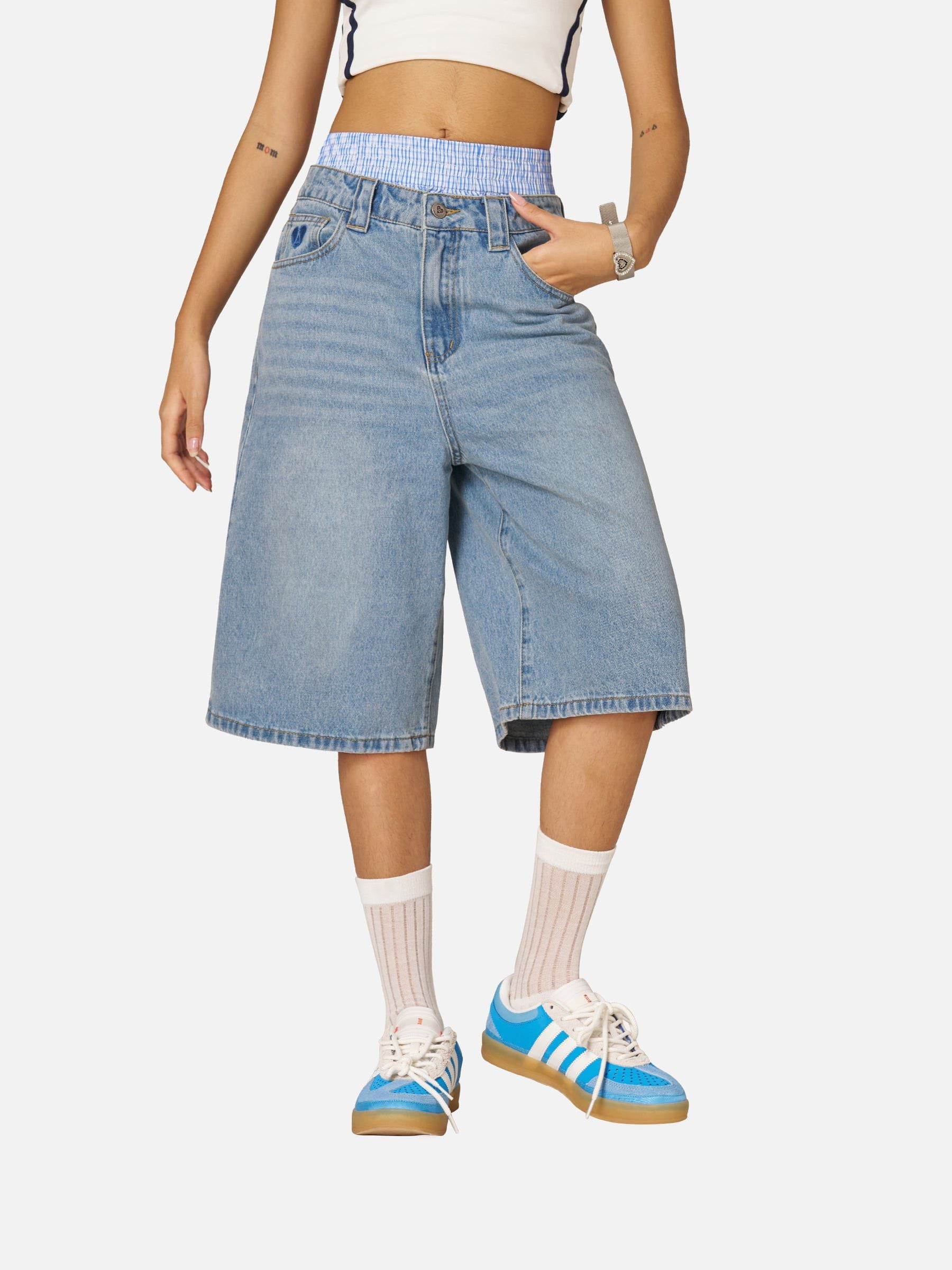 Alternative view of Aelfric Eden Double Waist Longline Jorts