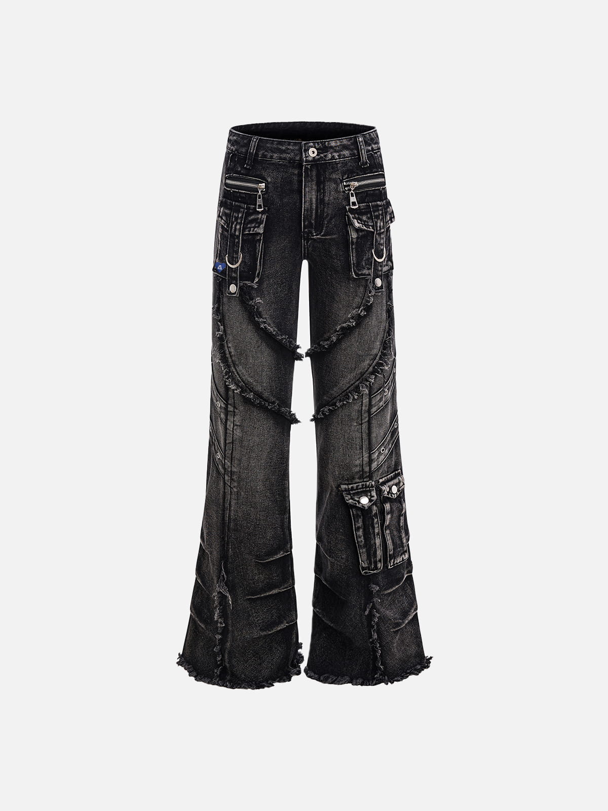 Aelfric Eden Washed Multi Pocket Bootcut Jeans