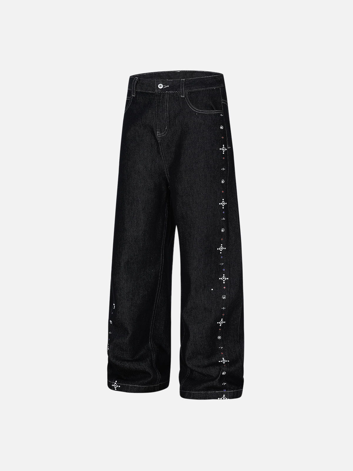 Alternative view of Aelfric Eden Studded Rhinestone Baggy Jeans