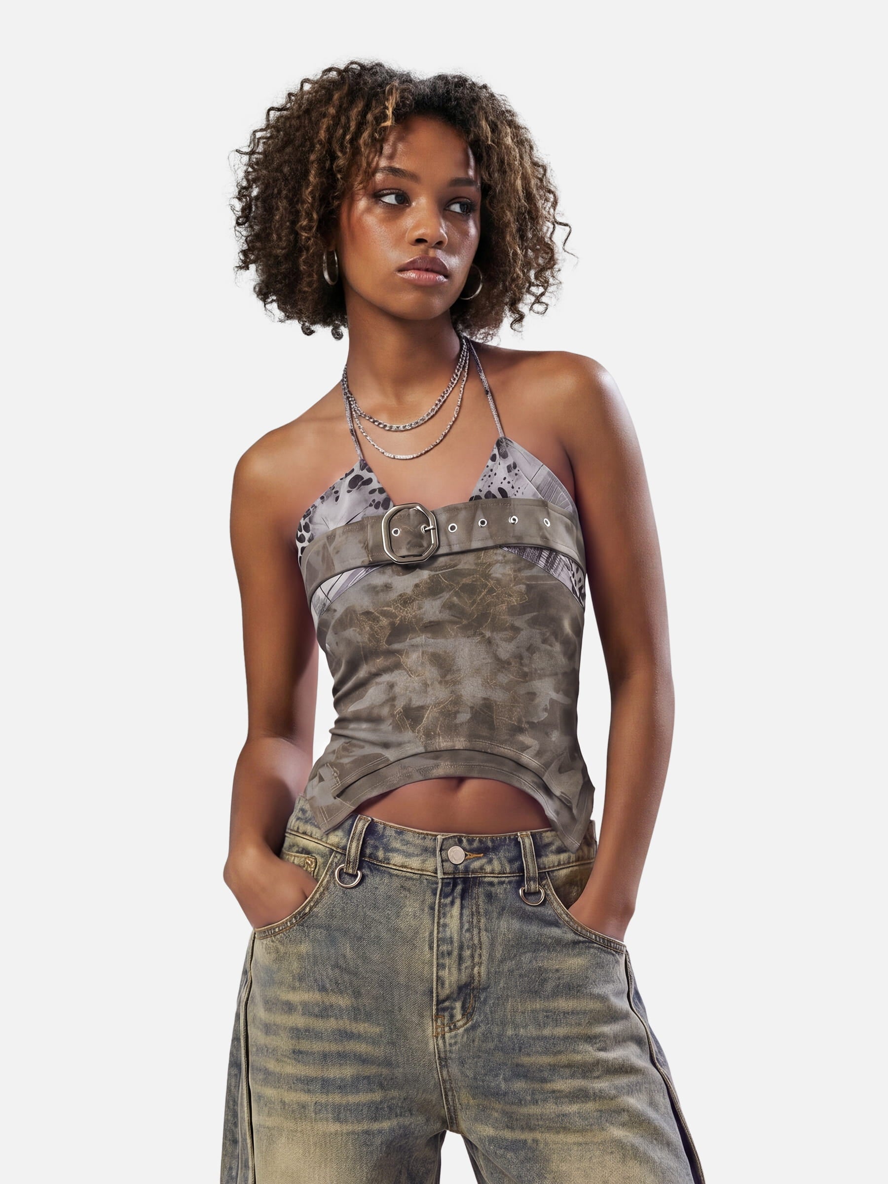 Aelfric Eden Belted Halter Top
