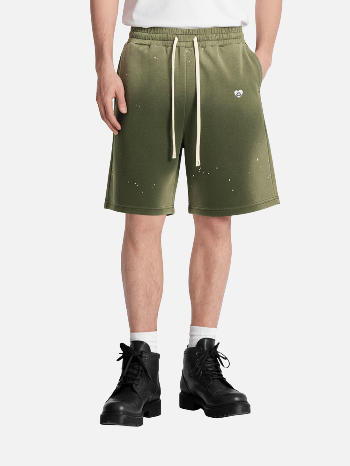 Aelfric Eden Washed Paint Splatter Shorts