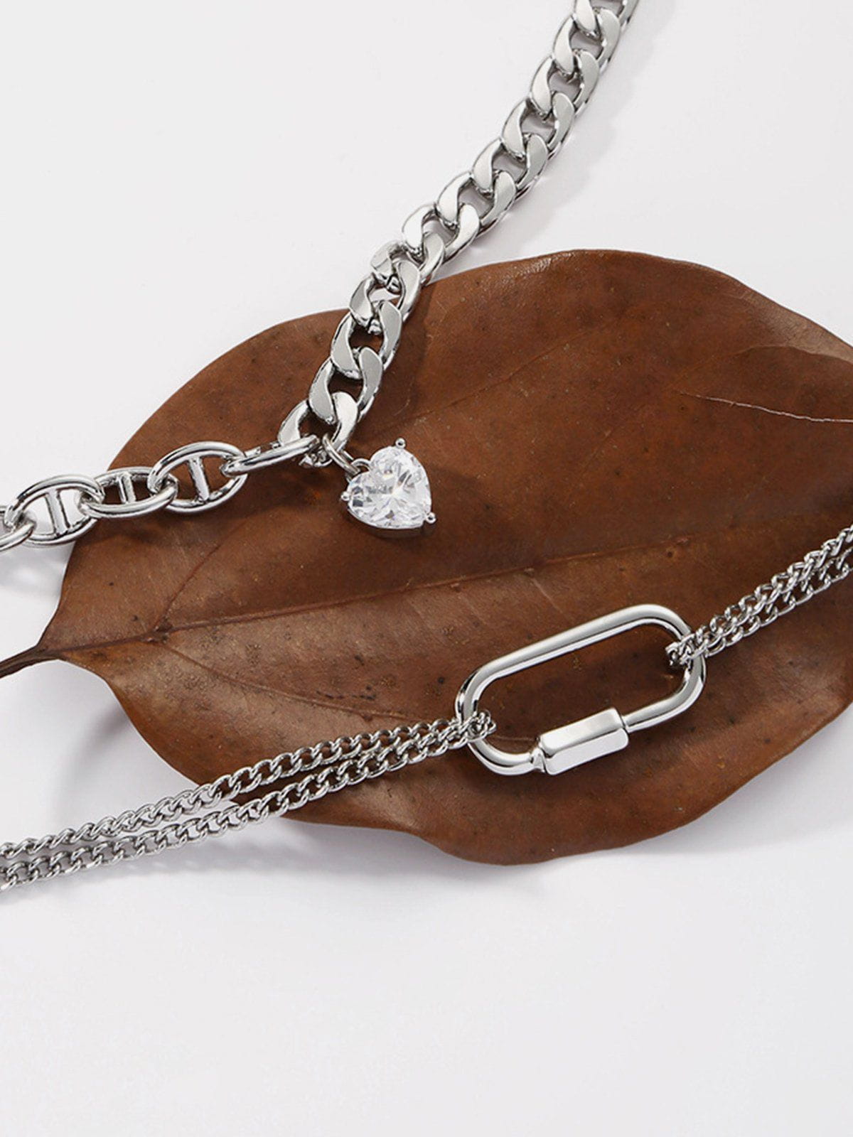 Alternative view of Aelfric Eden Heart Pendant Layered Necklace
