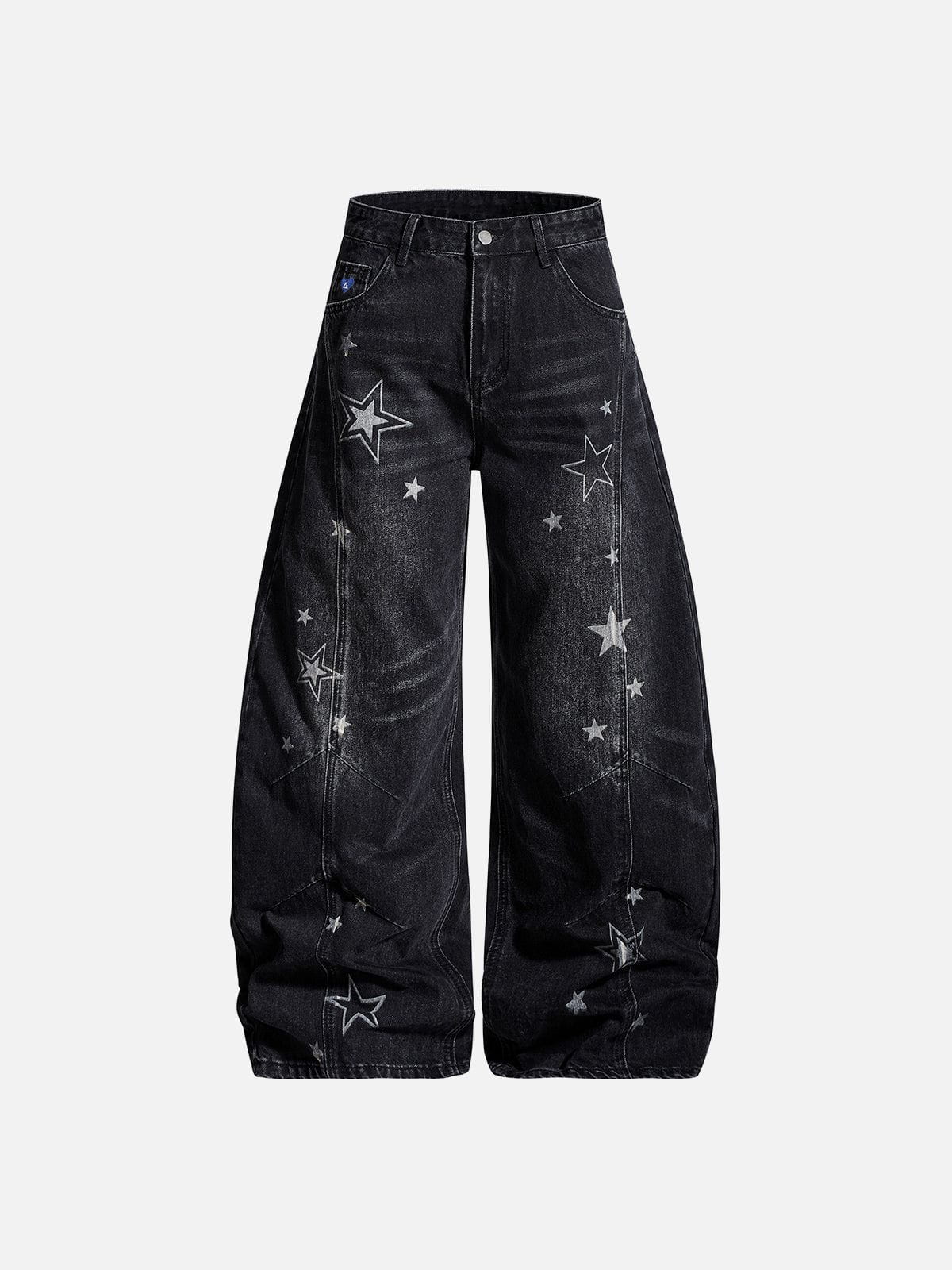 Alternative view of Aelfric Eden Baggy Barrel Star Jeans
