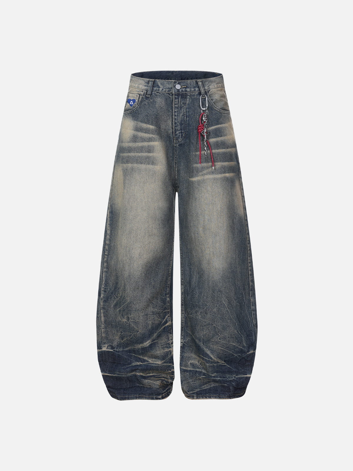 Aelfric Eden Washed Whiskered Baggy Barrel Jeans