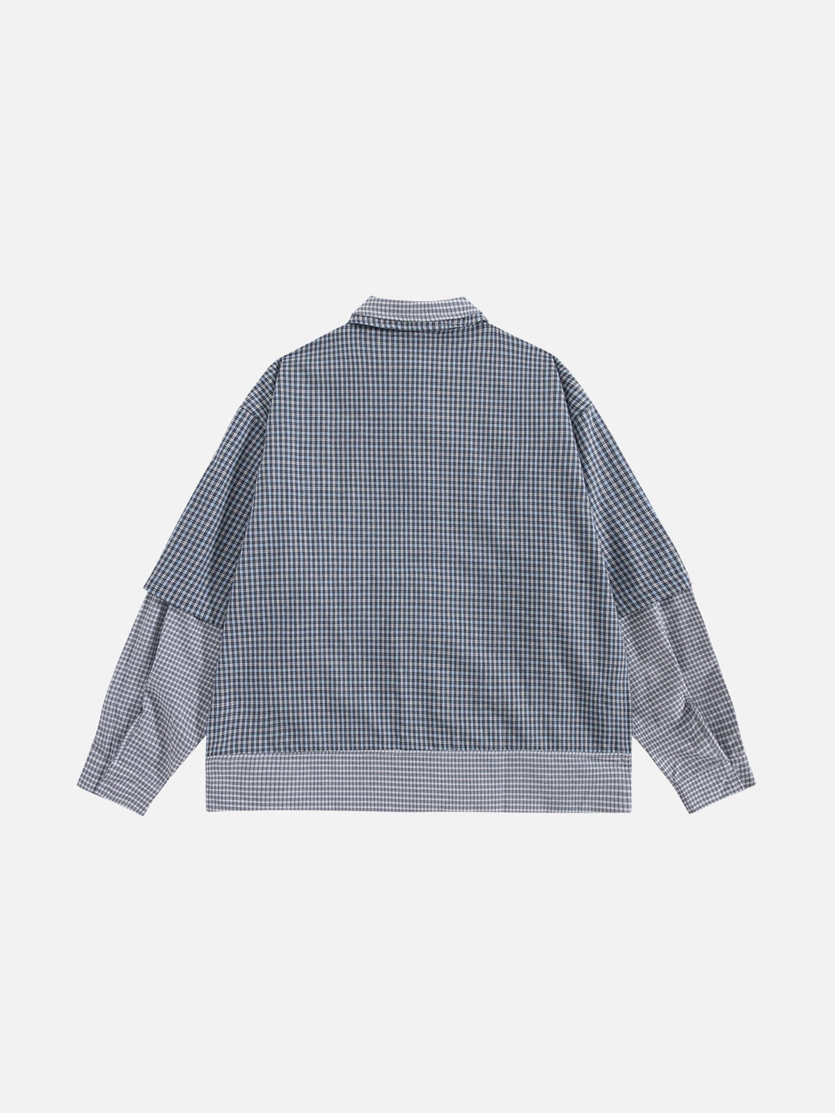 Alternative view of Aelfric Eden Faux Layered Plaid Long Sleeve Shirt