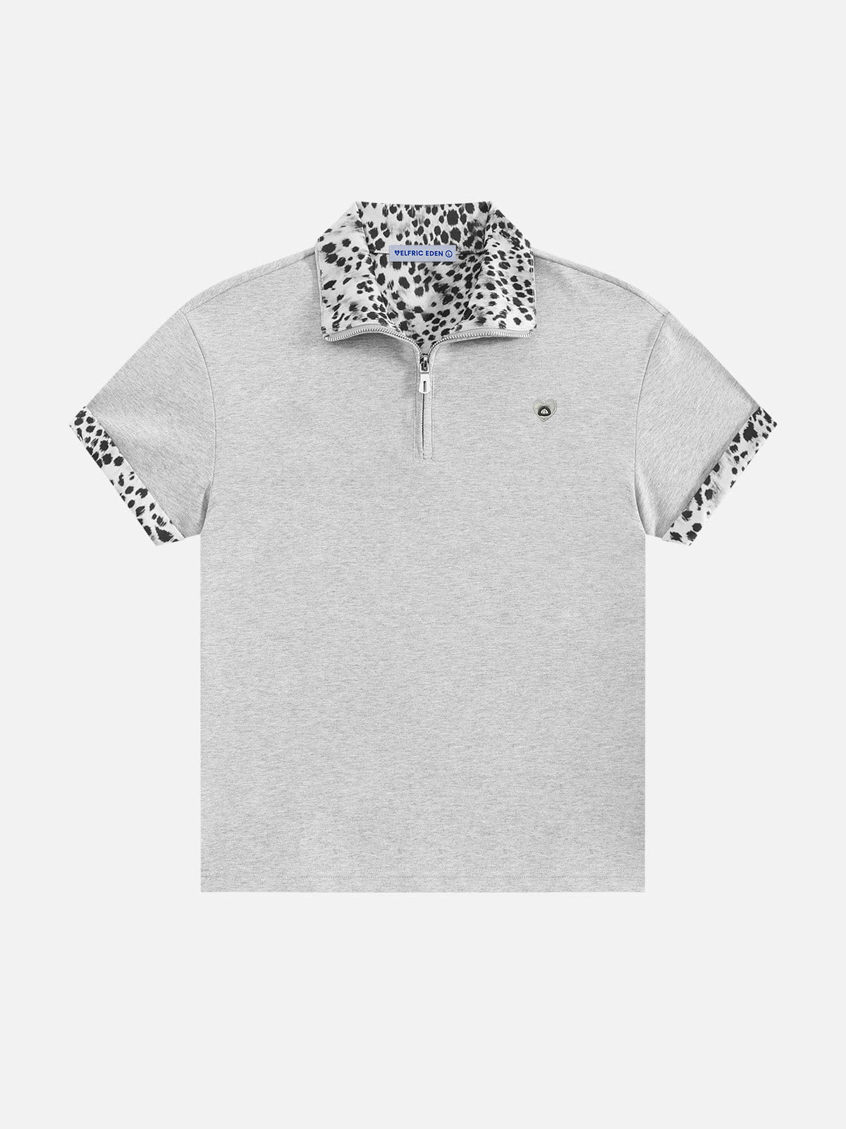 Alternative view of Aelfric Eden Leopard Trim Zip Up Tee