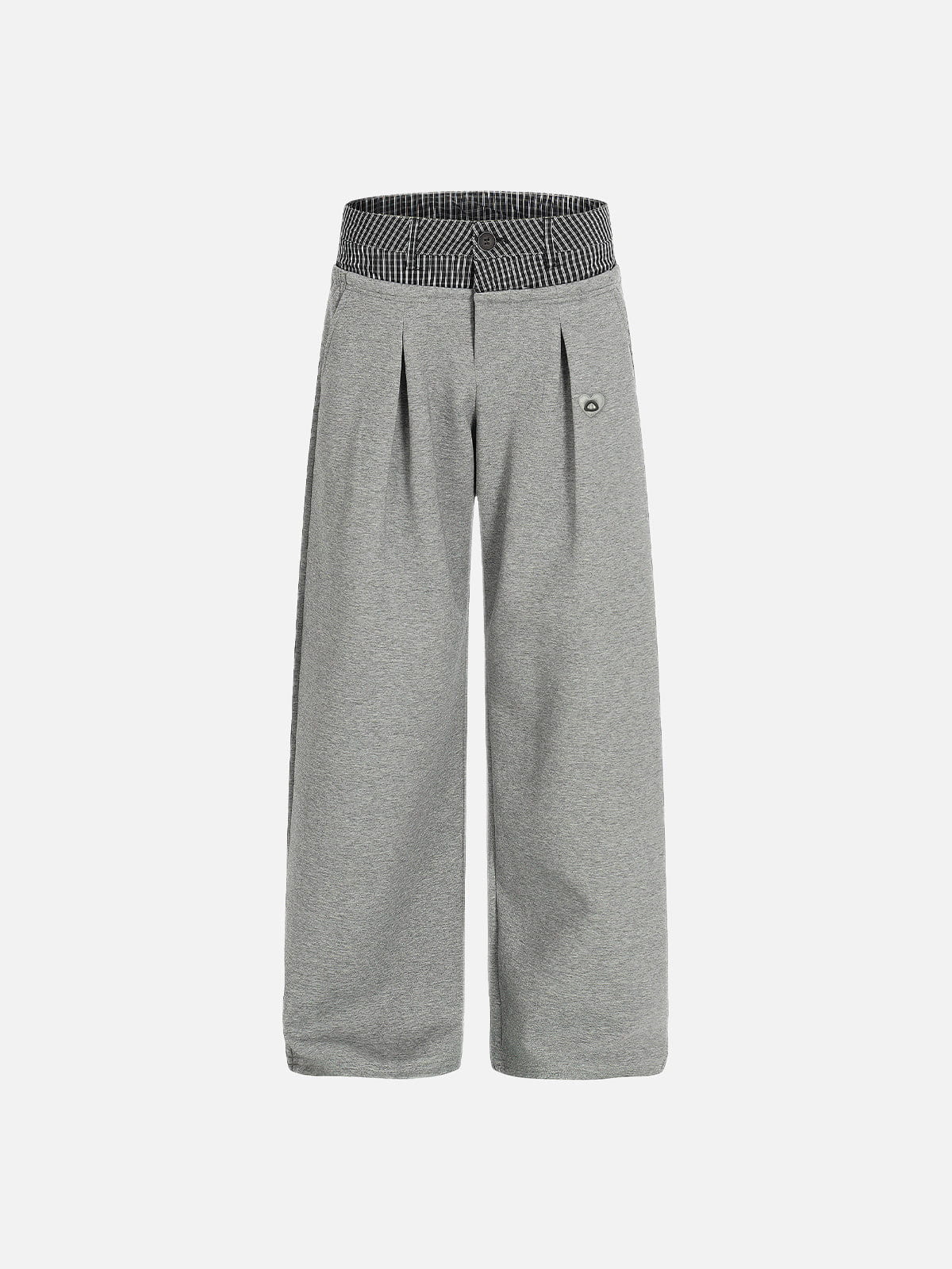 Aelfric Eden Plaid Waist Layered Baggy Sweatpants