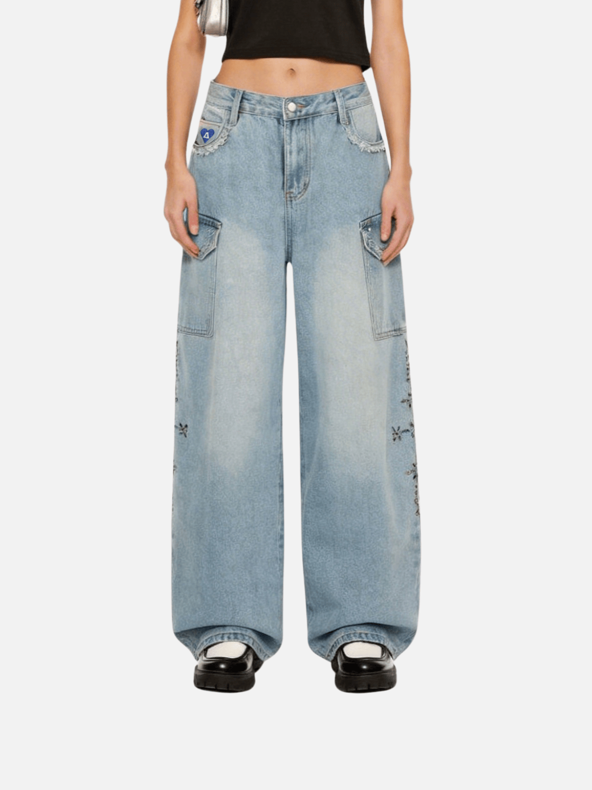 Aelfric Eden Studded Baggy Jeans
