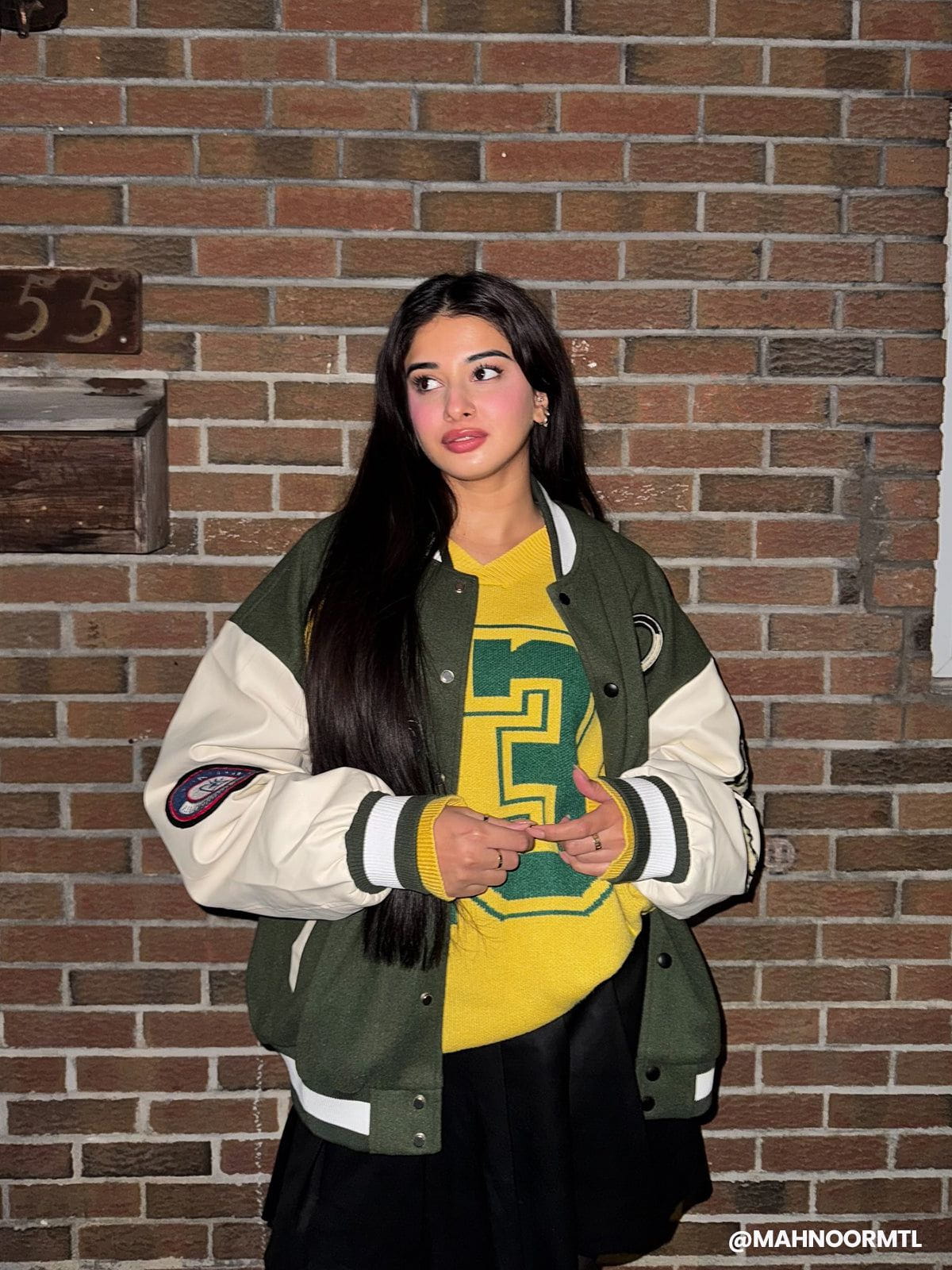 Alternative view of Aelfric Eden Towel Embroidery Badge Varsity Jacket