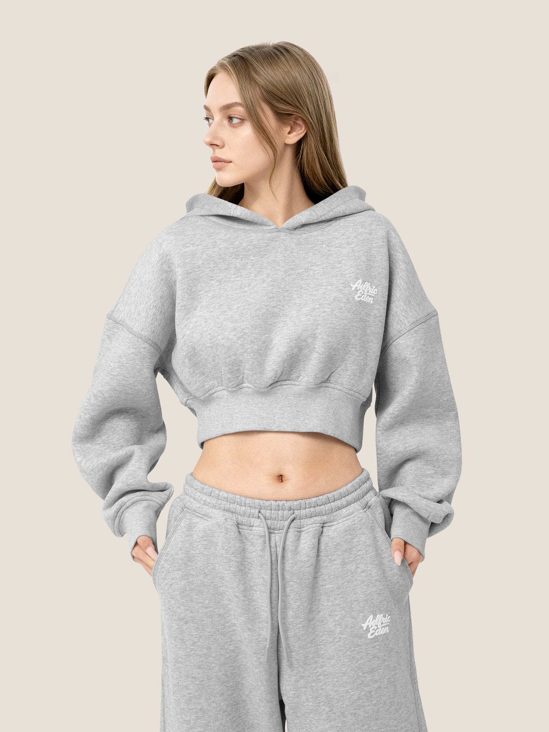 Alternative view of Soufflé Cropped Cloud Hoodie Set