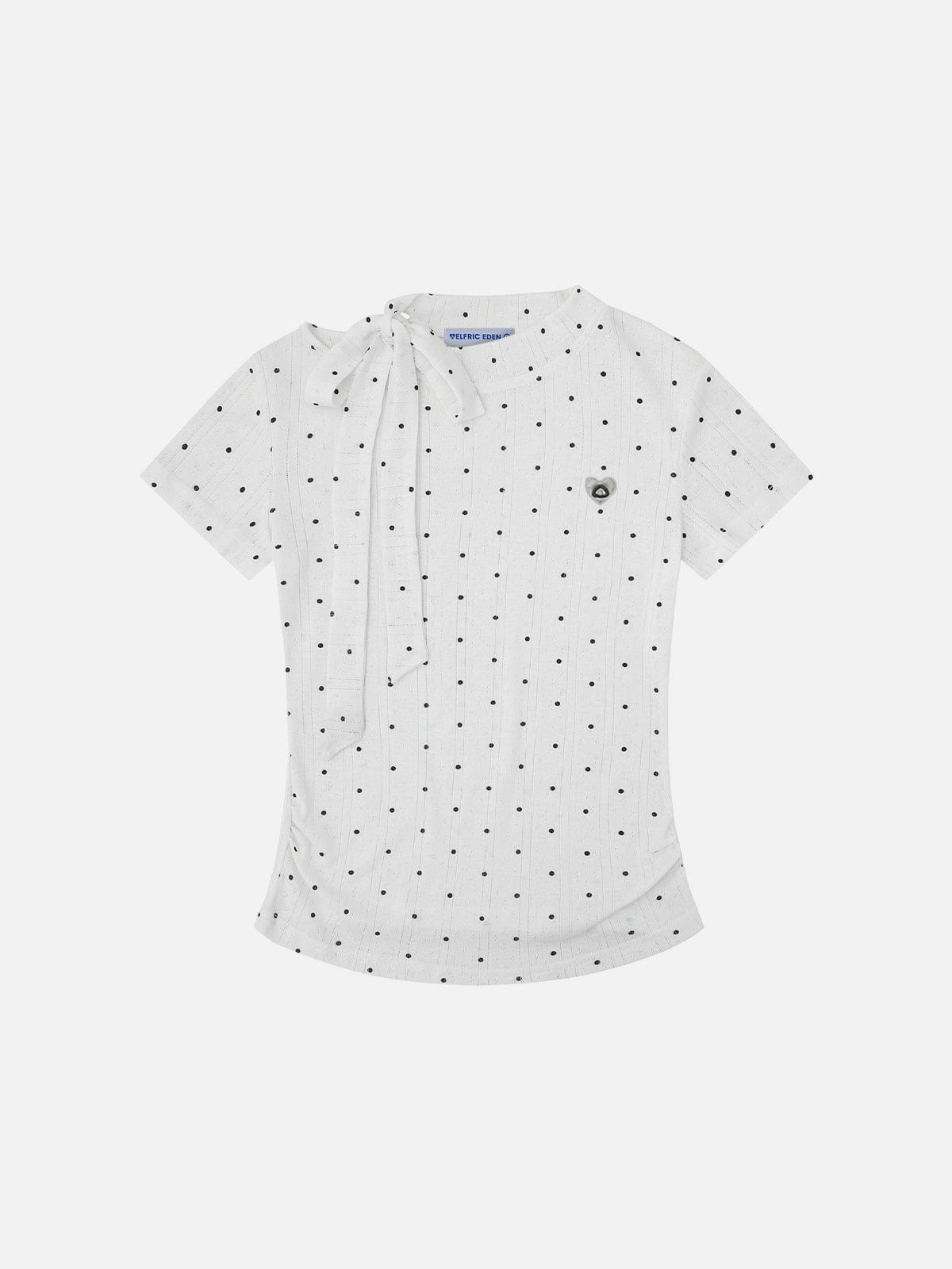Alternative view of Aelfric Eden Polka Dot Asymmetric Tie Tee
