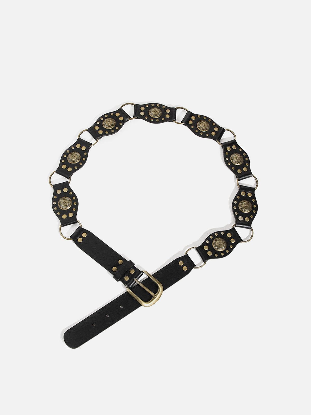 Alternative view of Vintage Rivet Faux Leather Belt