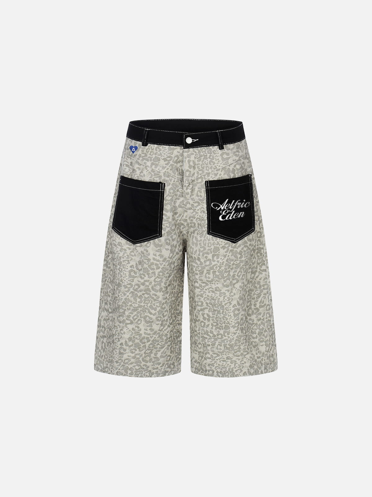 Aelfric Eden Leopard Panel Longline Jorts