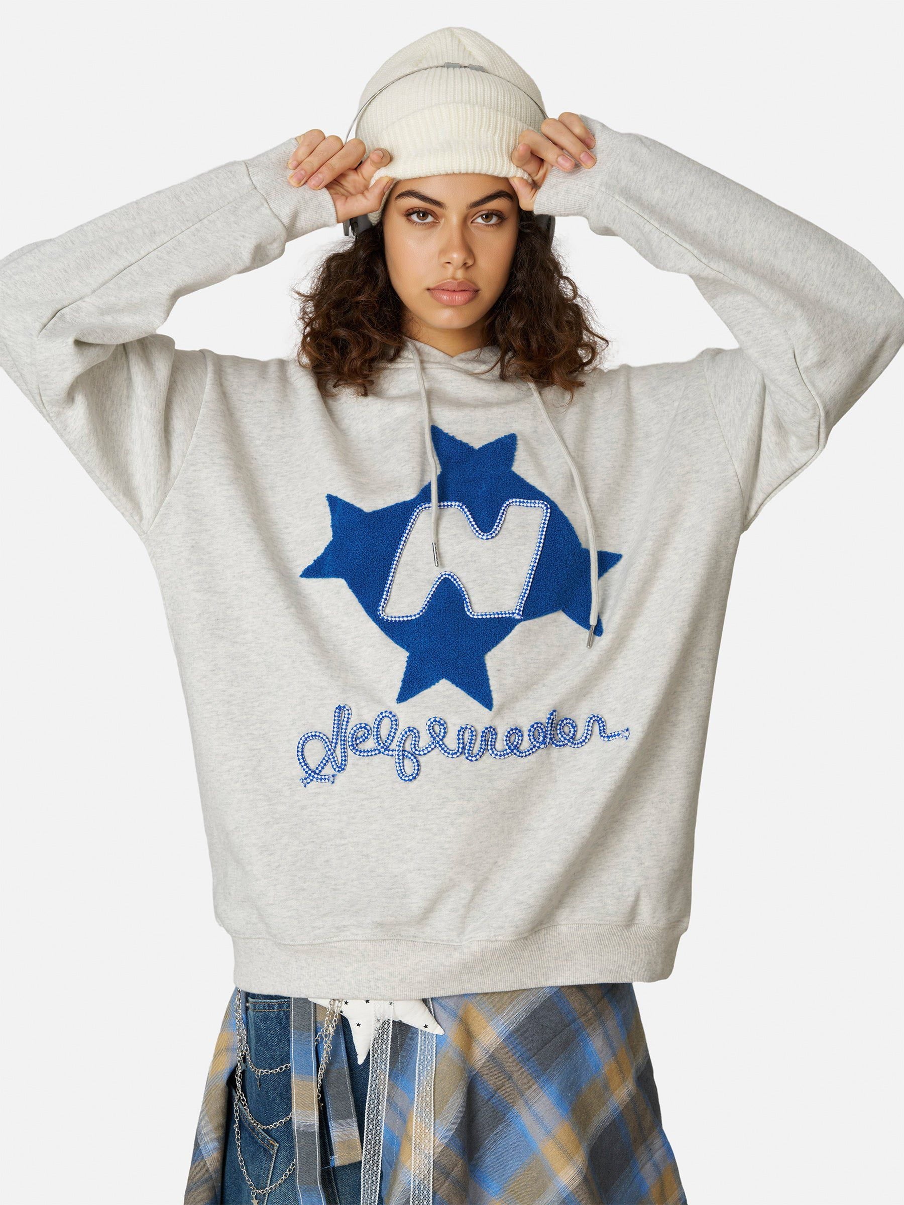 Alternative view of Aelfric Eden Stellaris Embroidered Hoodie