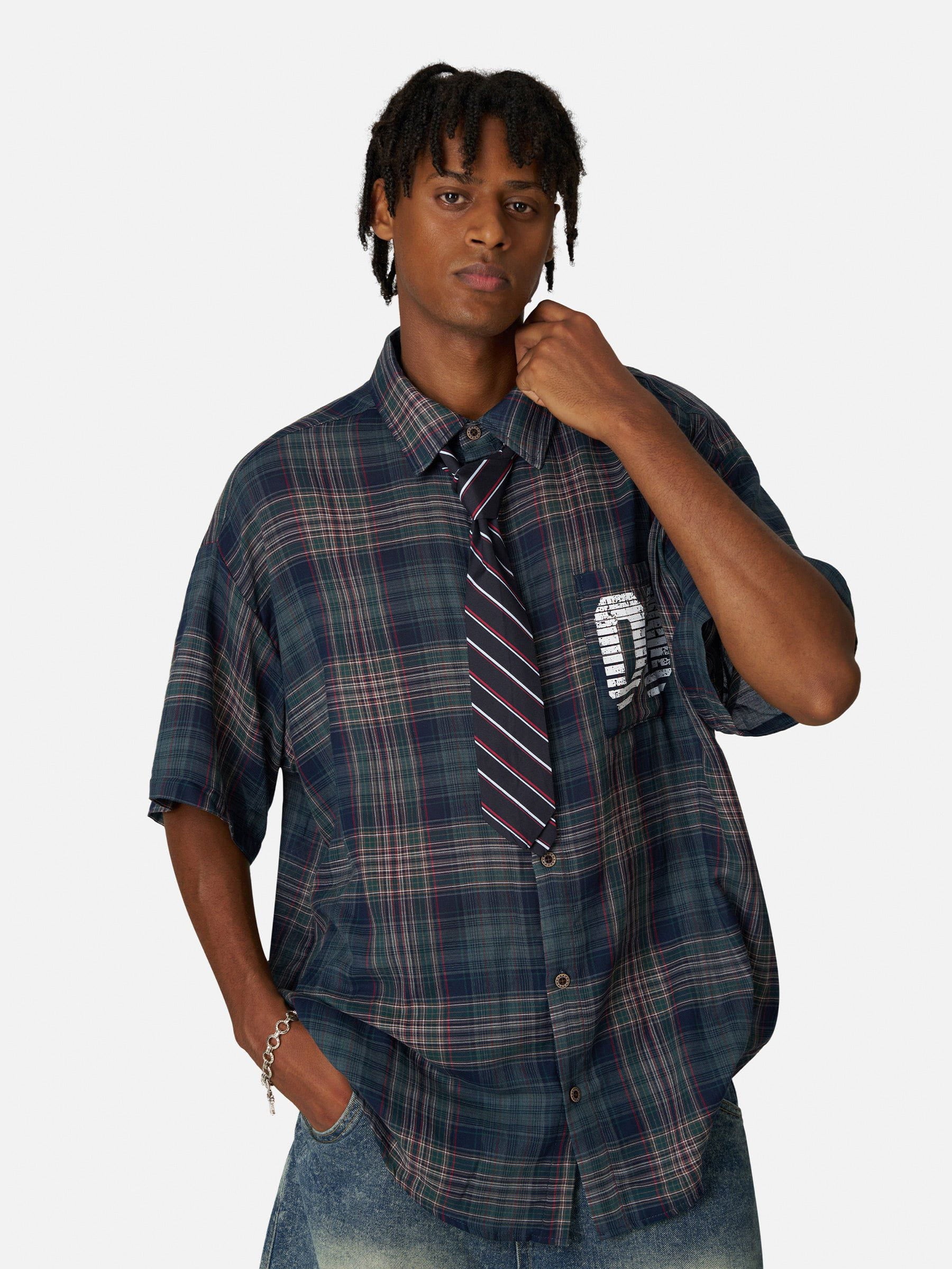 Alternative view of Aelfric Eden Plaid Tie 09  Graphic Shirt