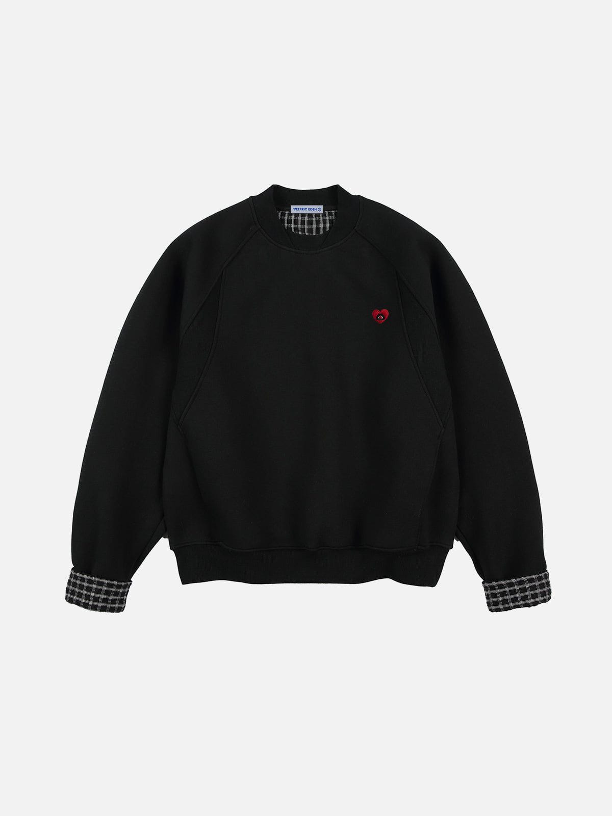 Alternative view of Aelfric Eden Plaid Patchwork Sweatshirt