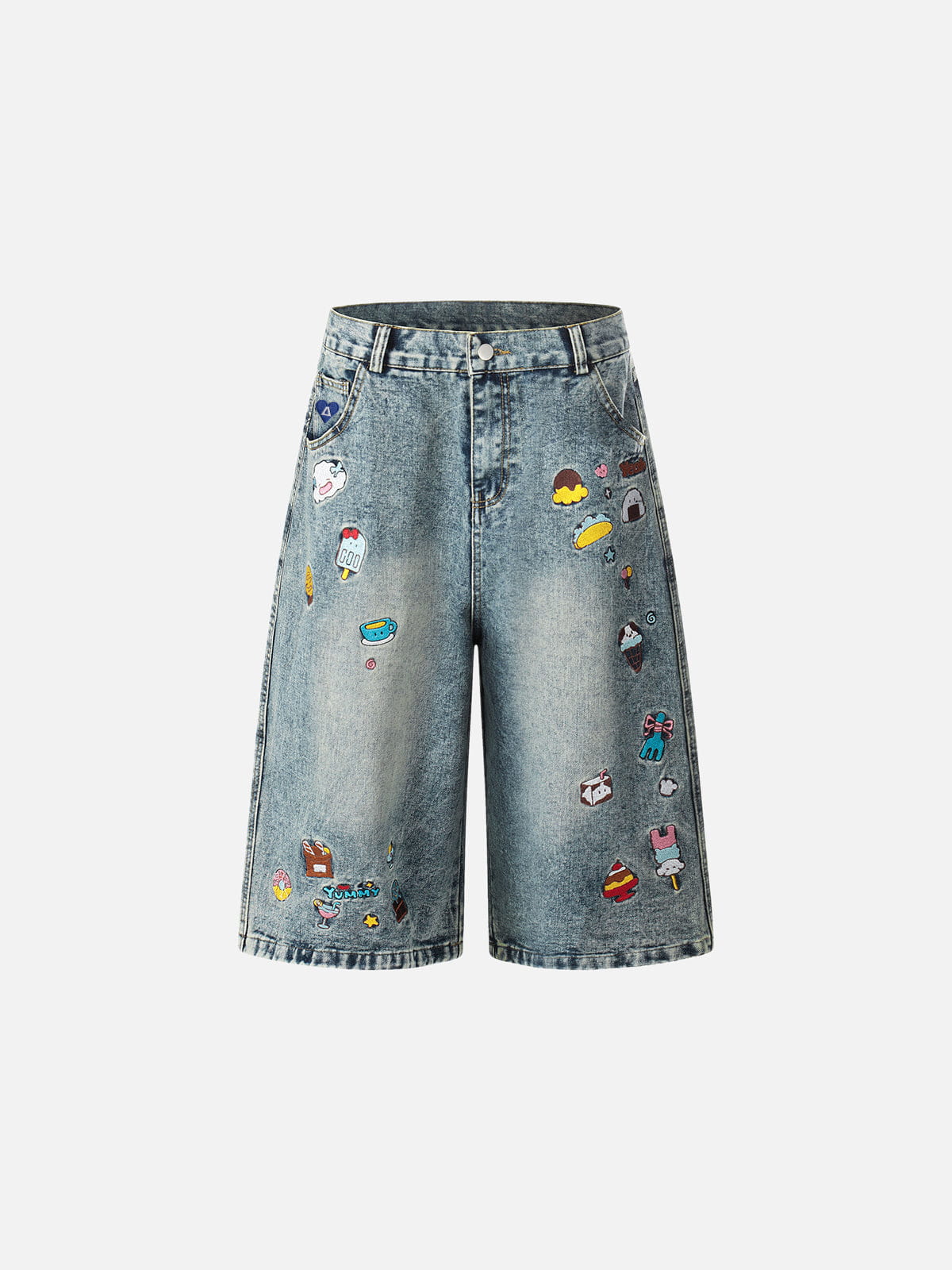 Aelfric Eden Cartoon Patch Longline Jorts