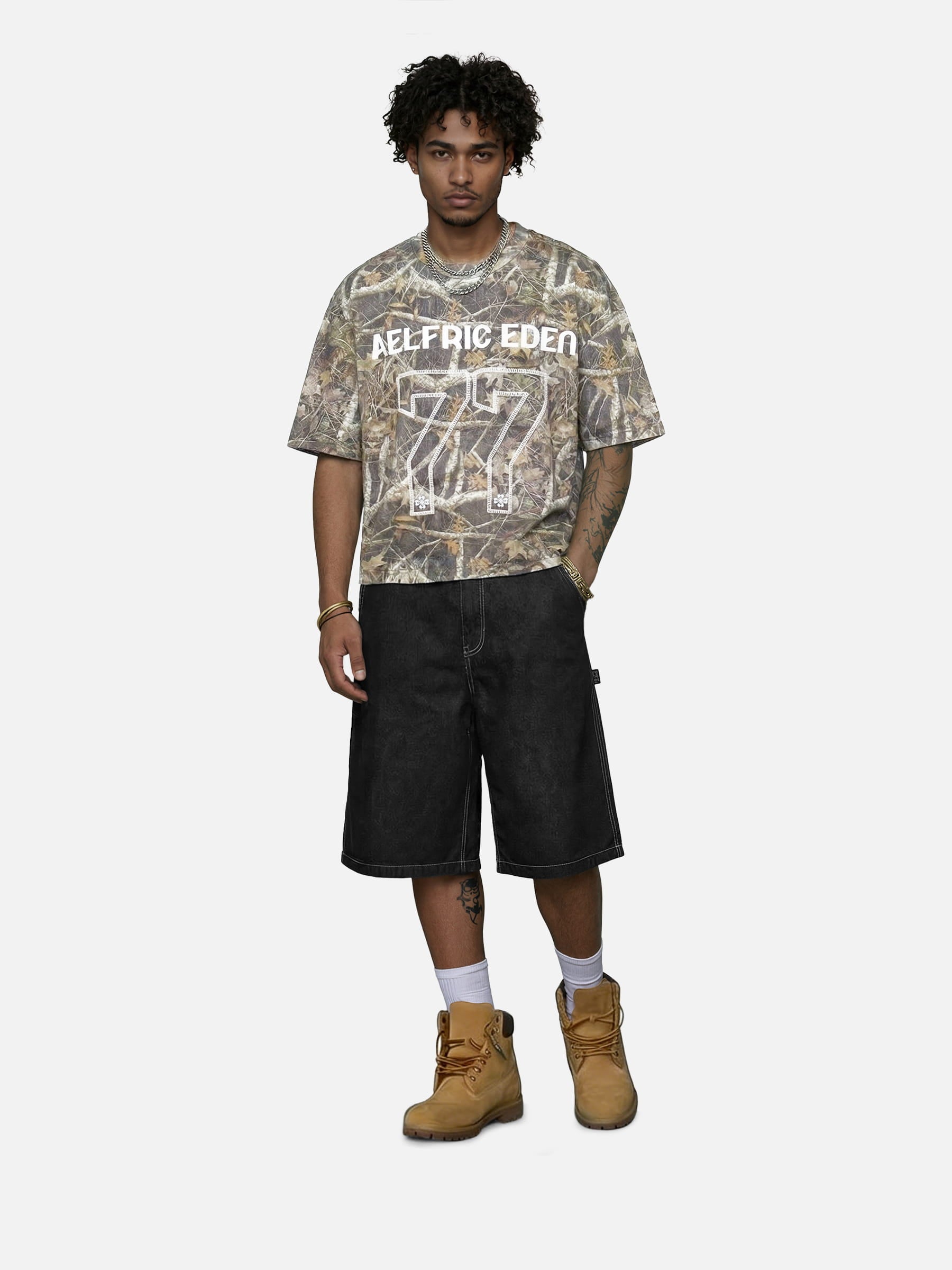 Aelfric Eden Boxy Camo 77 Tee