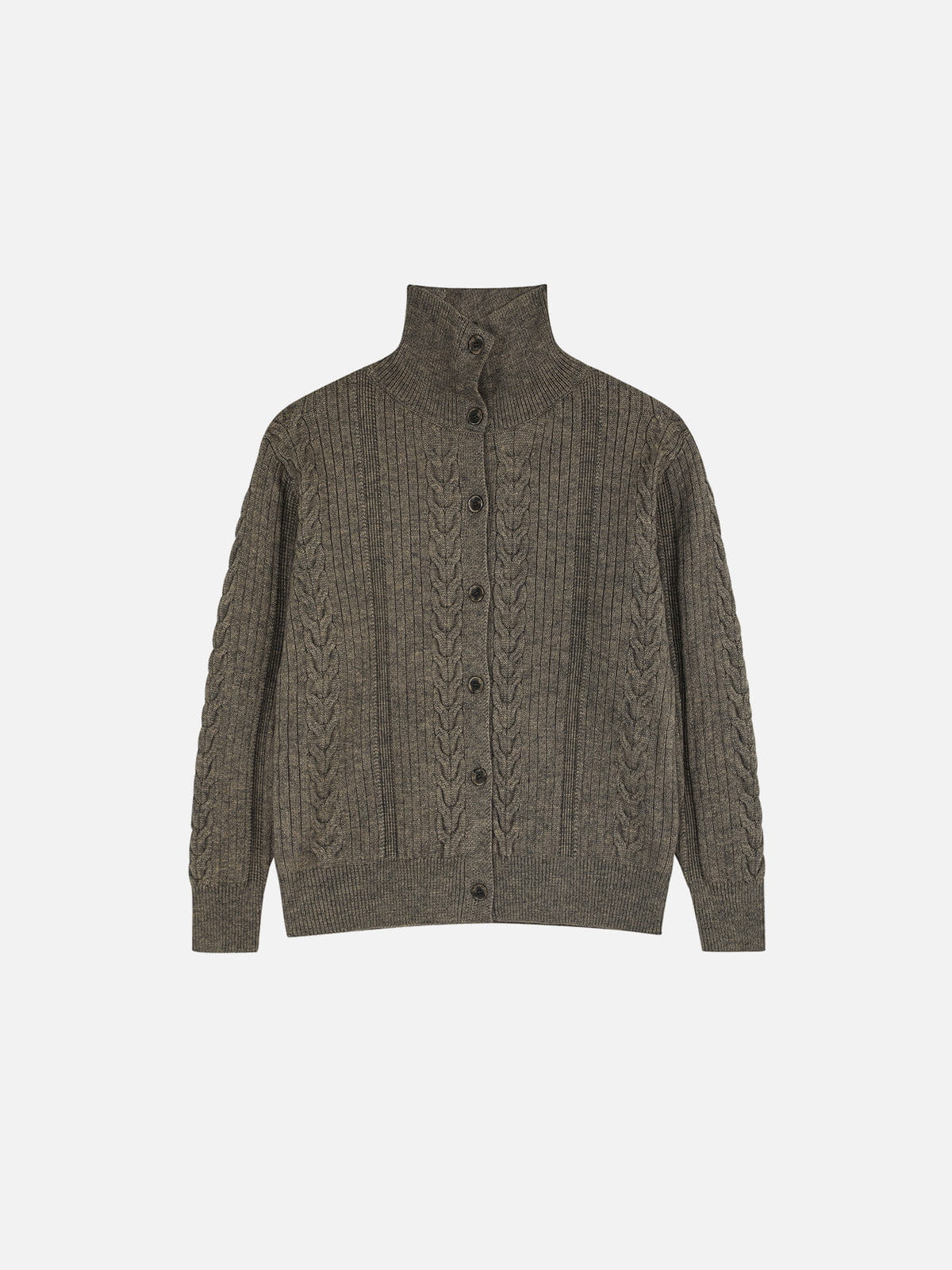 Alternative view of Aelfric Eden Cable Knit High-Neck Cardigan