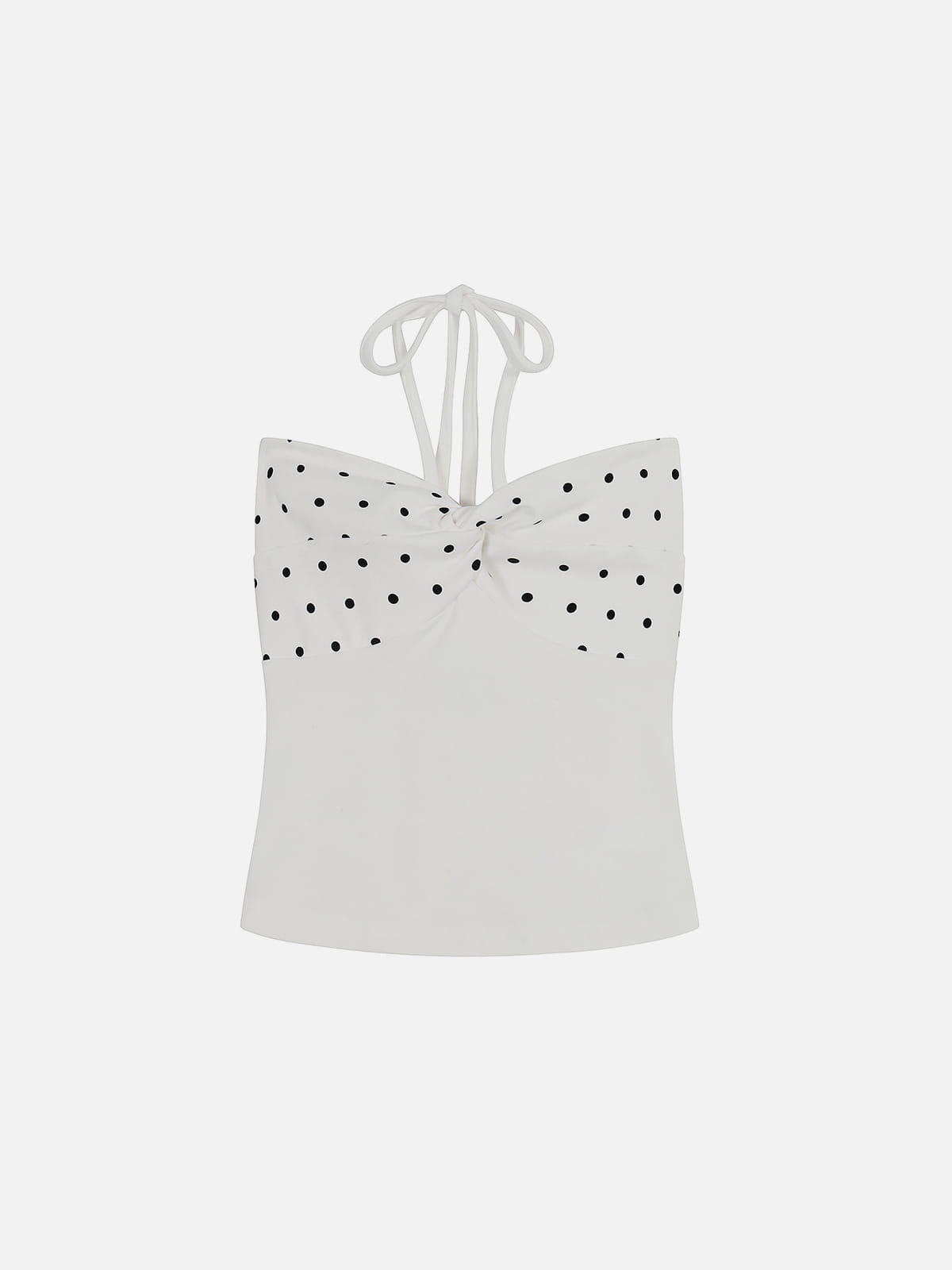 Aelfric Eden Polka Dot Twist Halter Top
